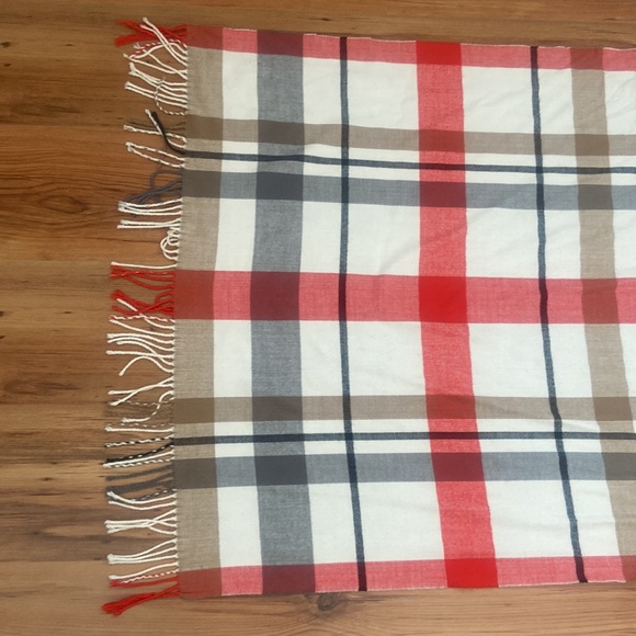 Indigo Plaid Scarf - Picture 2 of 6